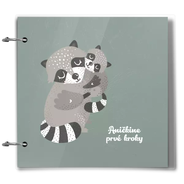 Plexi album sa sponami Prvé kroky s menom - medvedík čistotný