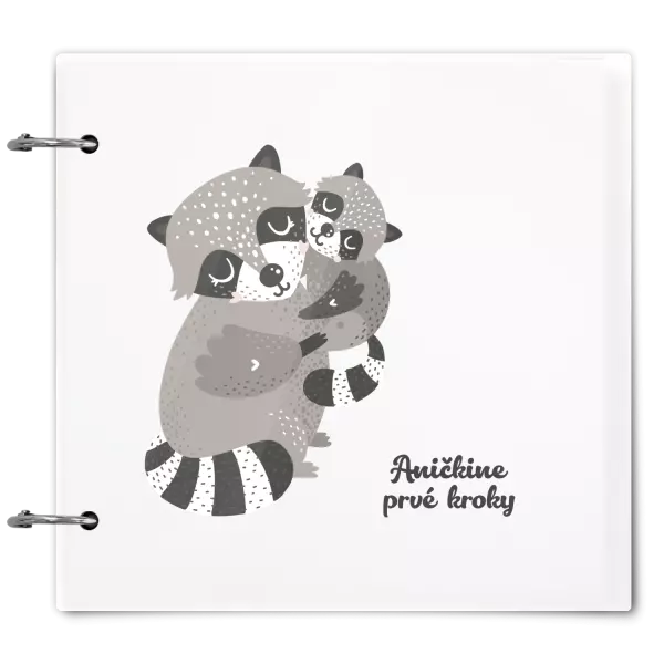 Plexi album sa sponami Prvé kroky s menom - medvedík čistotný