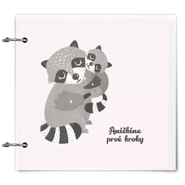 Plexi album sa sponami Prvé kroky s menom - medvedík čistotný