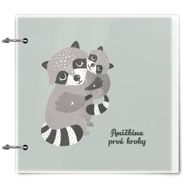 Plexi album sa sponami Prvé kroky s menom - medvedík čistotný