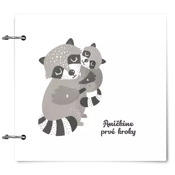 Plexi album sa sponami Prvé kroky s menom - medvedík čistotný