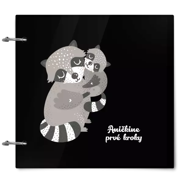 Plexi album sa sponami Prvé kroky s menom - medvedík čistotný