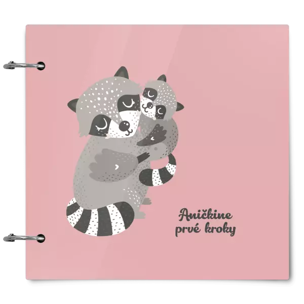 Plexi album sa sponami Prvé kroky s menom - medvedík čistotný