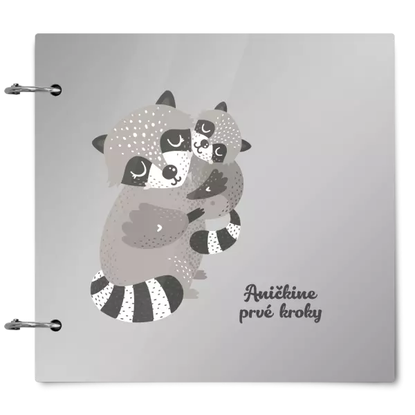 Plexi album sa sponami Prvé kroky s menom - medvedík čistotný