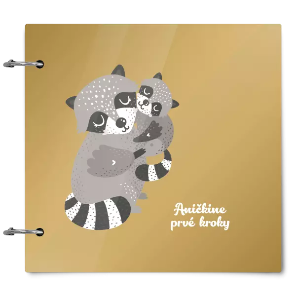 Plexi album sa sponami Prvé kroky s menom - medvedík čistotný