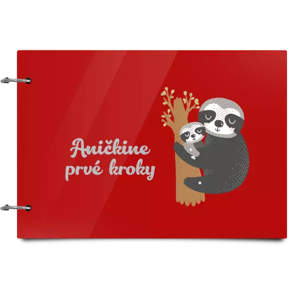 Plexi album sa sponami První krůčky se jménem - lenochodi - kopie