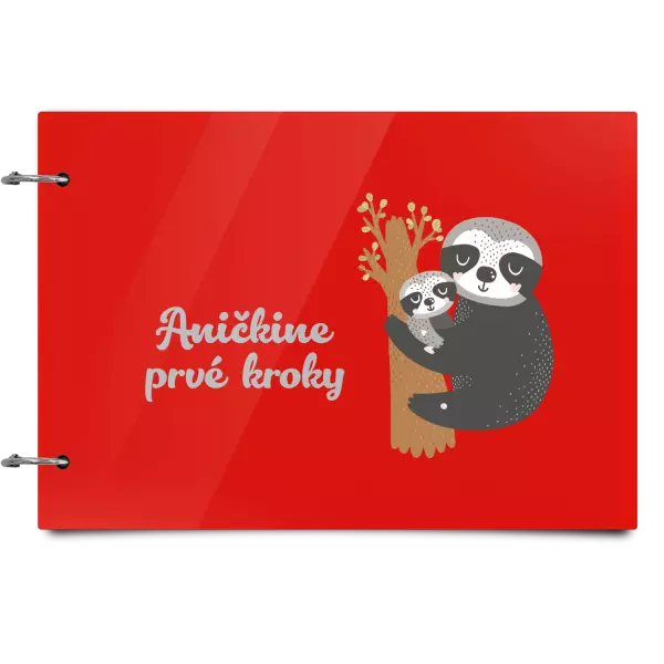 Plexi album sa sponami První krůčky se jménem - lenochodi - kopie