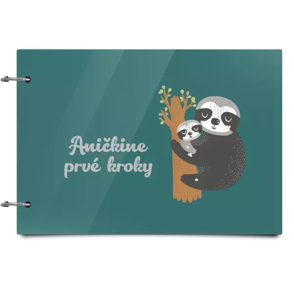 Plexi album sa sponami První krůčky se jménem - lenochodi - kopie
