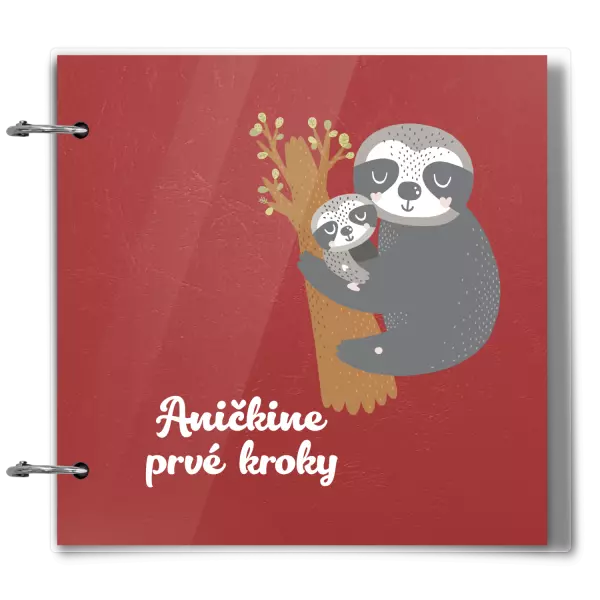 Plexi album sa sponami První krůčky se jménem - lenochodi - kopie
