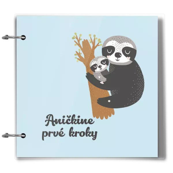 Plexi album sa sponami První krůčky se jménem - lenochodi - kopie