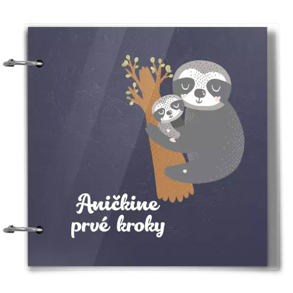 Plexi album sa sponami První krůčky se jménem - lenochodi - kopie