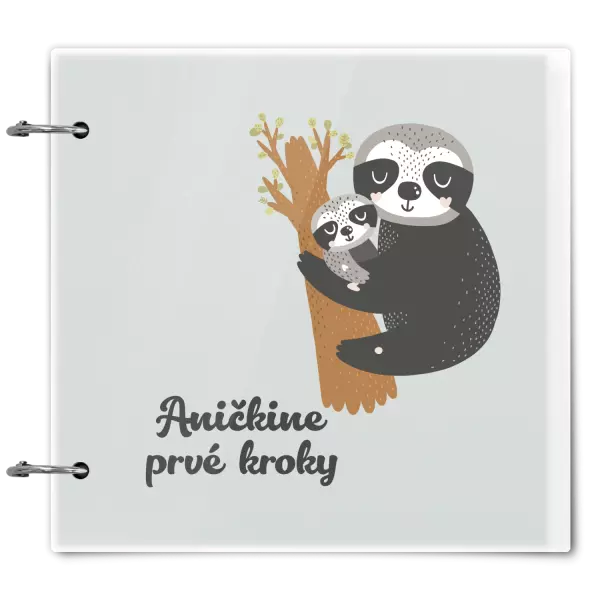 Plexi album sa sponami První krůčky se jménem - lenochodi - kopie