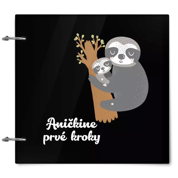 Plexi album sa sponami První krůčky se jménem - lenochodi - kopie