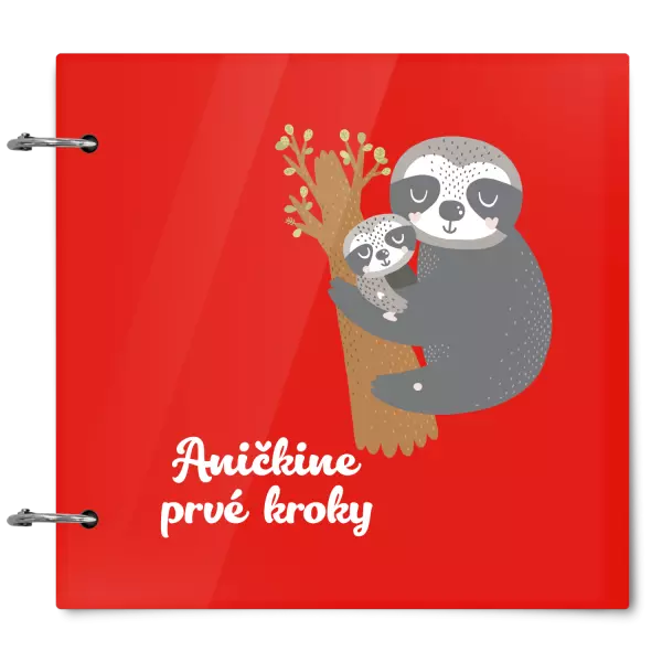 Plexi album sa sponami První krůčky se jménem - lenochodi - kopie