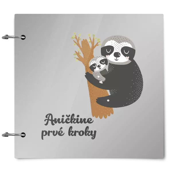 Plexi album sa sponami První krůčky se jménem - lenochodi - kopie
