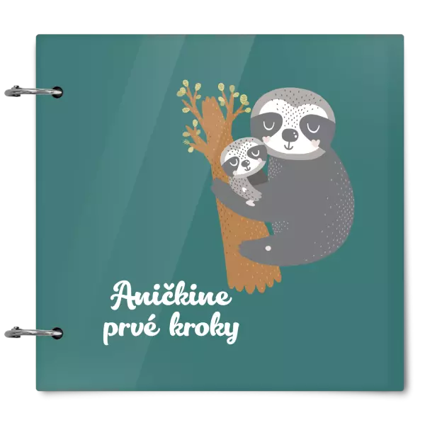 Plexi album sa sponami První krůčky se jménem - lenochodi - kopie