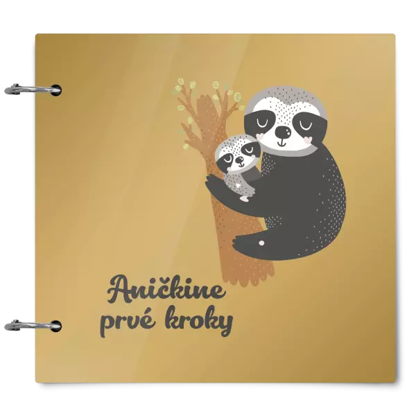 Plexi album sa sponami První krůčky se jménem - lenochodi - kopie