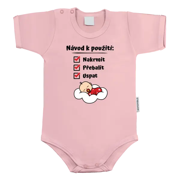 Dětské body Návod k použití - nakrmit, přebalit, uspat