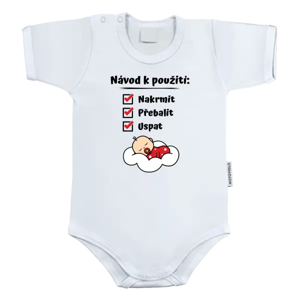 Dětské body Návod k použití - nakrmit, přebalit, uspat