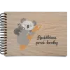 Drevený album s krúžkovou väzbou První krůčky se jménem - koala - kopie
