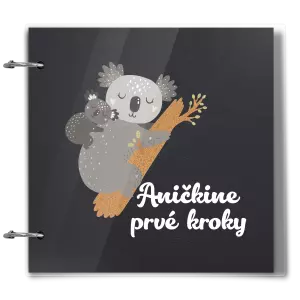 Plexi album sa sponami První krůčky se jménem - koala - kopie