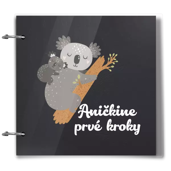 Plexi album sa sponami Prvé kroky s menom - koala