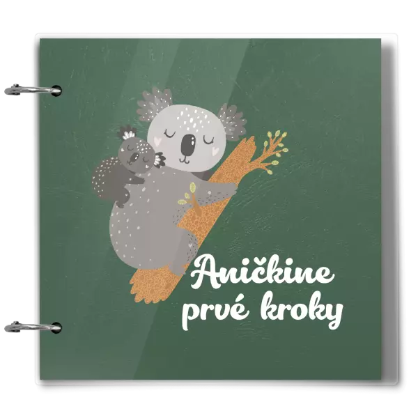 Plexi album sa sponami Prvé kroky s menom - koala