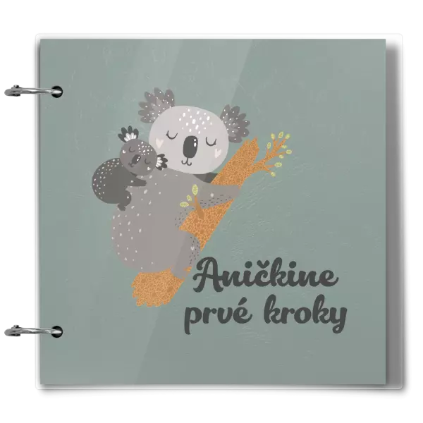 Plexi album sa sponami Prvé kroky s menom - koala