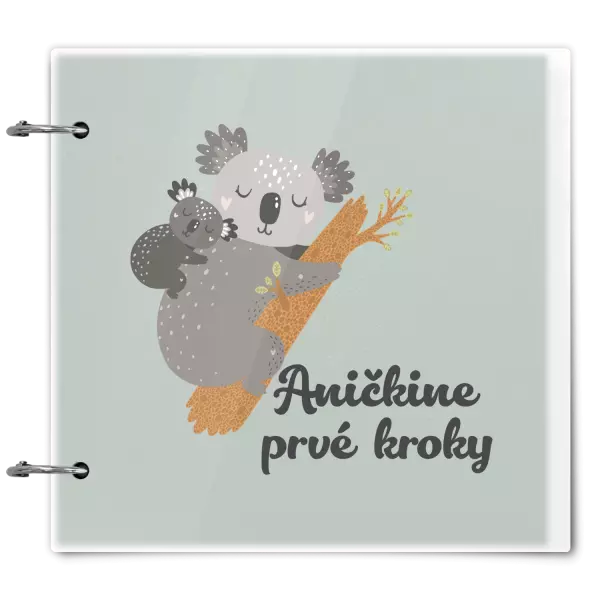 Plexi album sa sponami Prvé kroky s menom - koala