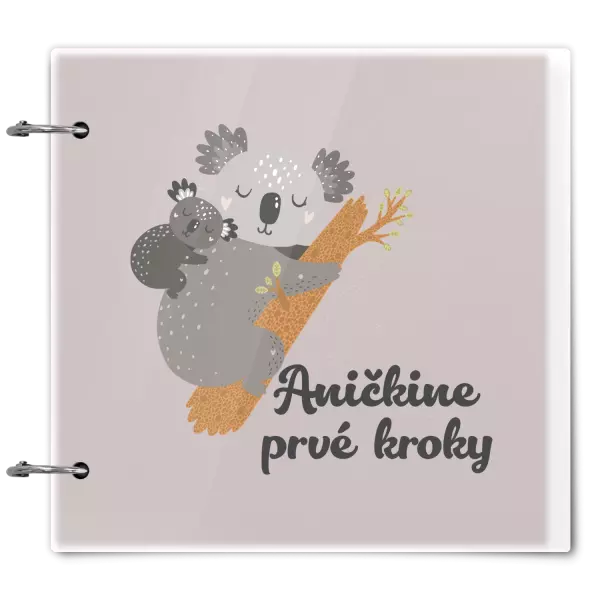 Plexi album sa sponami Prvé kroky s menom - koala