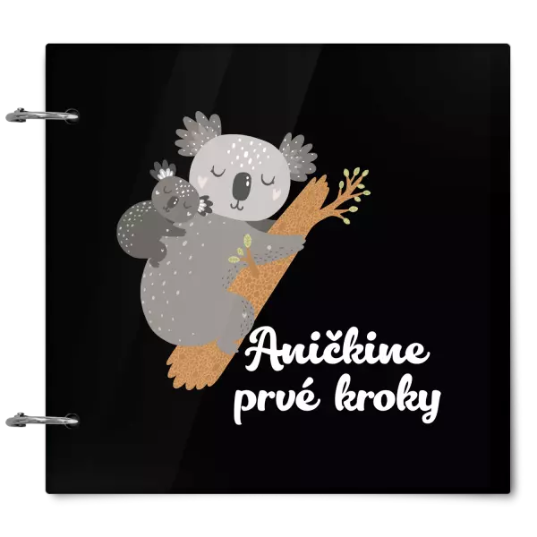 Plexi album sa sponami Prvé kroky s menom - koala 