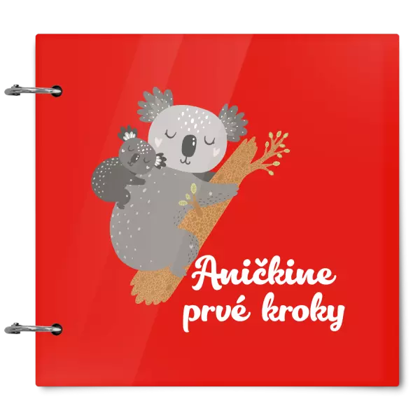 Plexi album sa sponami Prvé kroky s menom - koala 