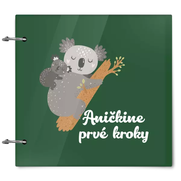 Plexi album sa sponami Prvé kroky s menom - koala 
