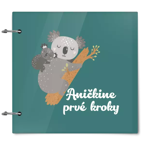 Plexi album sa sponami Prvé kroky s menom - koala 
