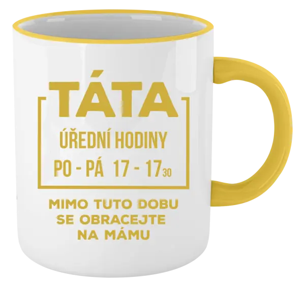 Hrnek Táta - úřední hodiny
