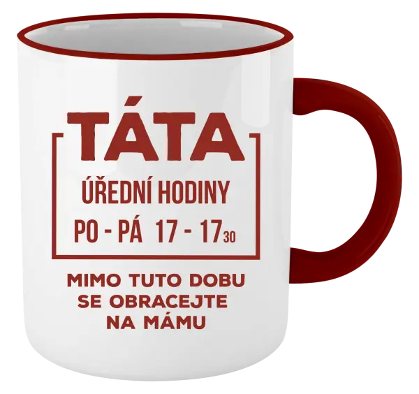 Hrnek Táta - úřední hodiny