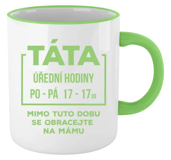 Hrnek Táta - úřední hodiny