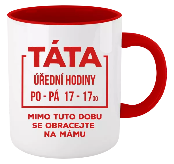 Hrnek Táta - úřední hodiny