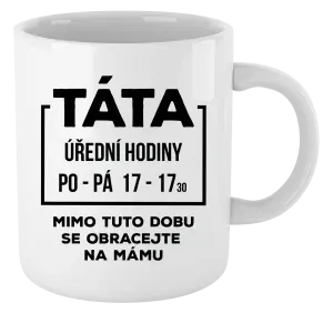 Hrnek Táta - úřední hodiny