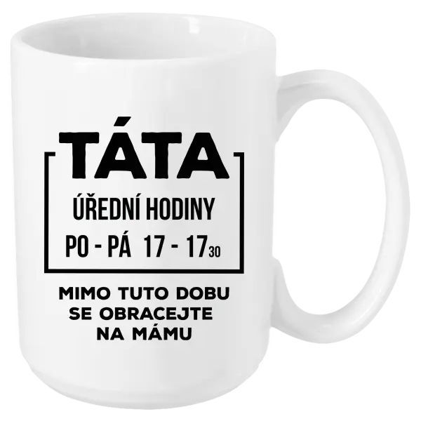 Hrnek Táta - úřední hodiny