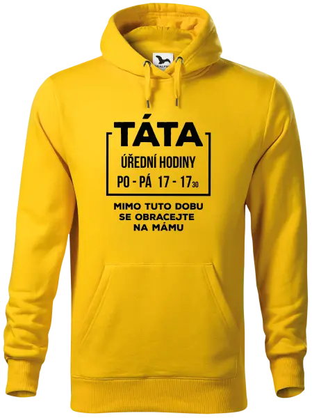 Pánská mikina Táta - úřední hodiny