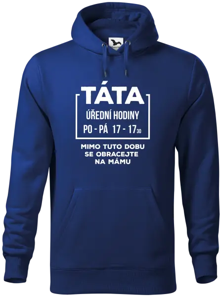 Pánská mikina Táta - úřední hodiny