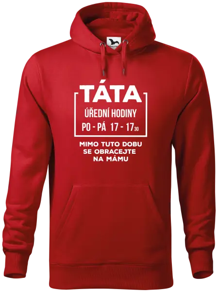 Pánská mikina Táta - úřední hodiny
