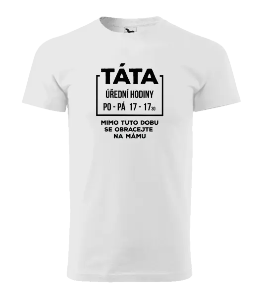 Pánské tričko Táta - úřední hodiny
