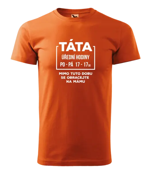 Pánské tričko Táta - úřední hodiny
