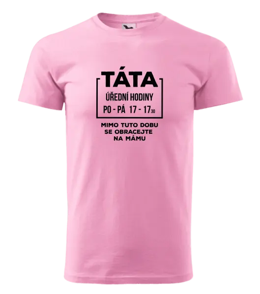 Pánské tričko Táta - úřední hodiny