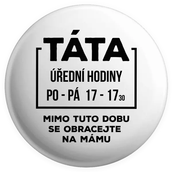Placka Táta - úřední hodiny