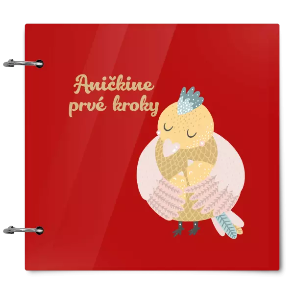 Plexi album sa sponami Prvé kroky s menom- kuriatka