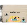 Drevený album s krúžkovou väzbou Panička a ja