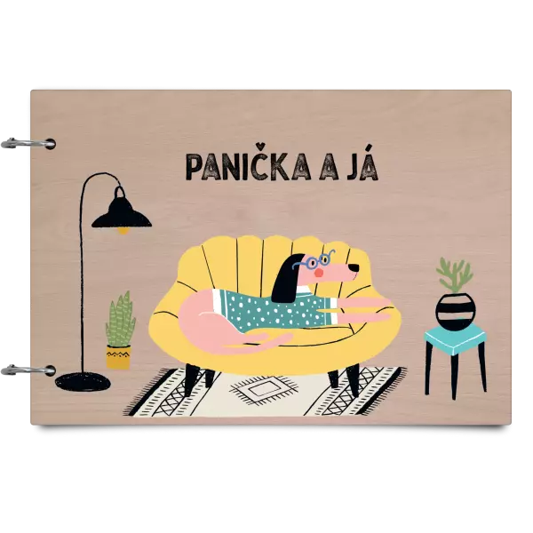 Drevený album so sponami Panička a ja